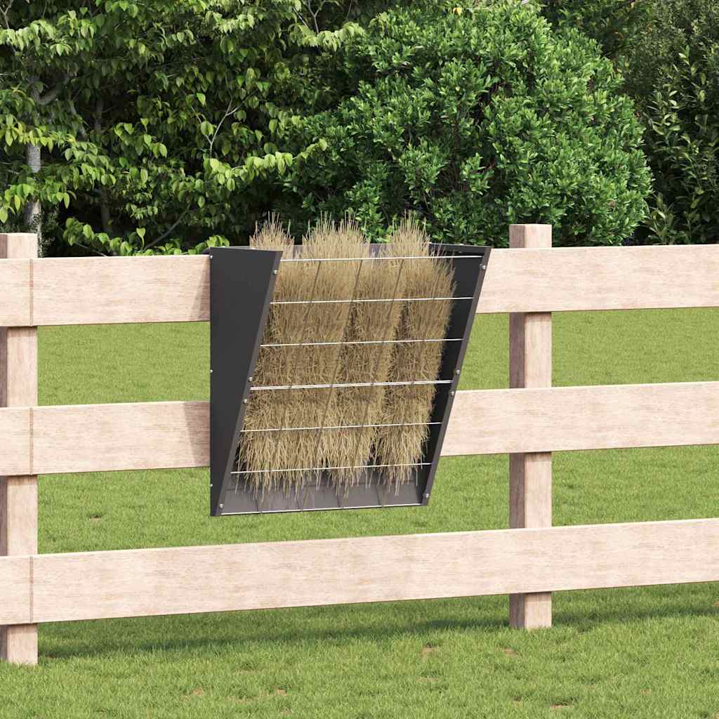 Vidaxl hangend hooi feeder zwart 61 x 33 x 66 cm 5 kg
