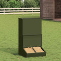 Vidaxl varkensvoeder olijf groen 55 x 51 x 91,5 cm koudgewalst staal
