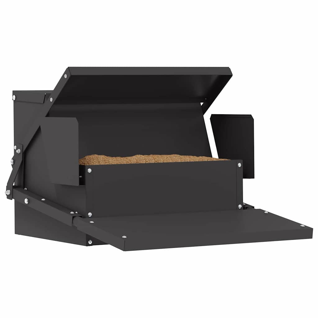 Vidaxl kippen treadle voeder zwart 50 x 40 x 29 cm 2 kg