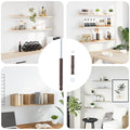 Vidaxl drijvende plank beugels 12 beige ø10 x 170 mm staal