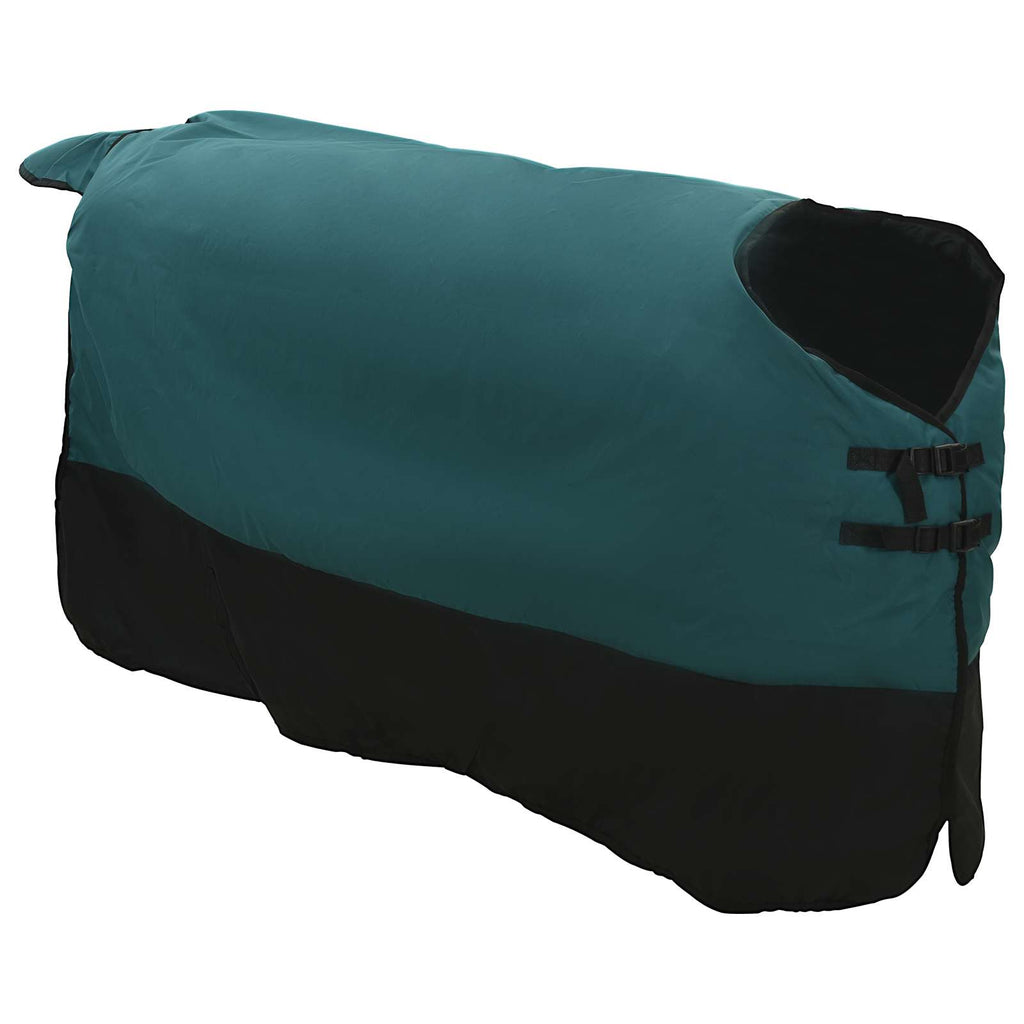 Vidaxl paardendeken donkergroen en zwart 105 cm polyester