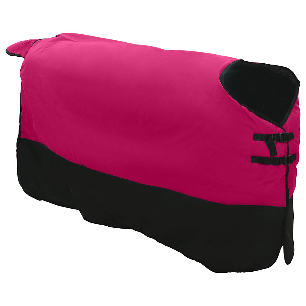 Vidaxl paardendeken roze en zwart 155 cm polyester