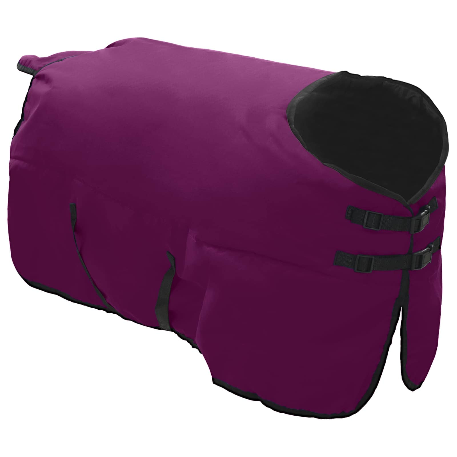 Vidaxl paardendeken donkergroen en zwart 85 cm polyester
