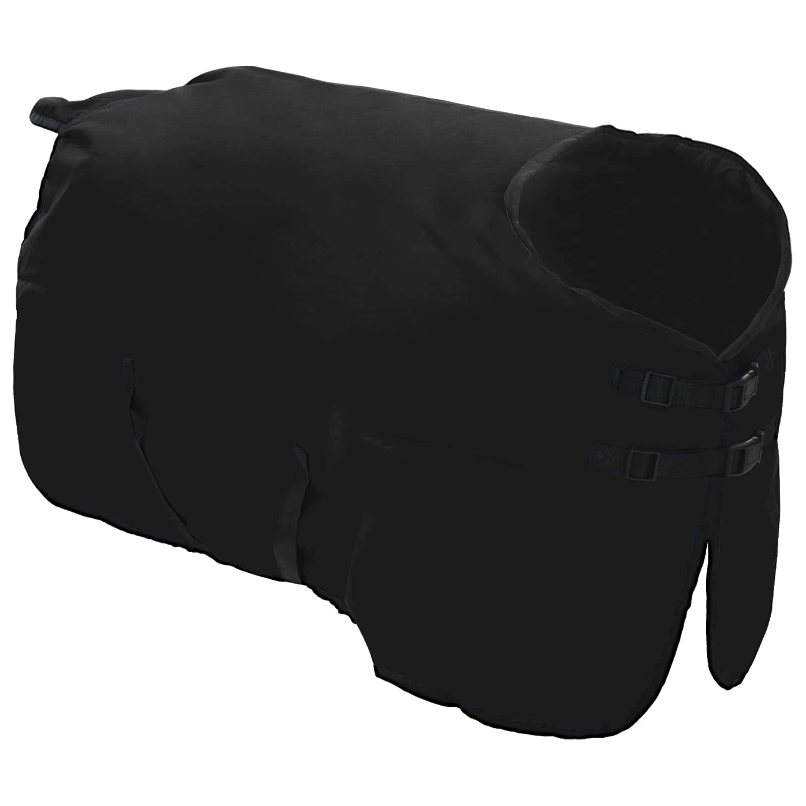 Vidaxl paardendeken donkergroen en zwart 125 cm polyester