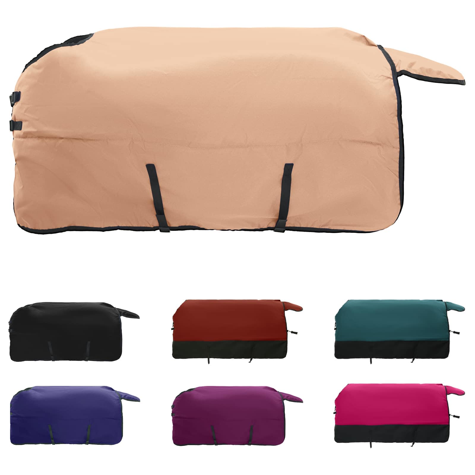 Vidaxl paardendeken cappuccino 145 cm polyester