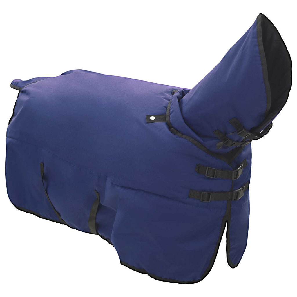 Vidaxl paardendeken donkergroen en zwart 135 cm polyester