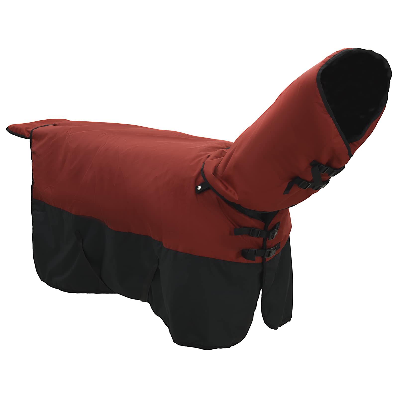 Vidaxl paardendeken donkergroen en zwart 75 cm polyester
