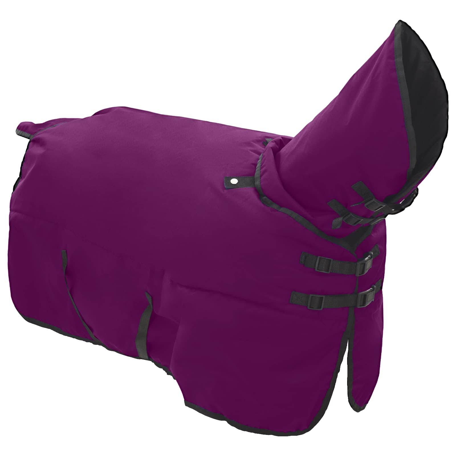 Vidaxl paardendeken donkergroen en zwart 105 cm polyester