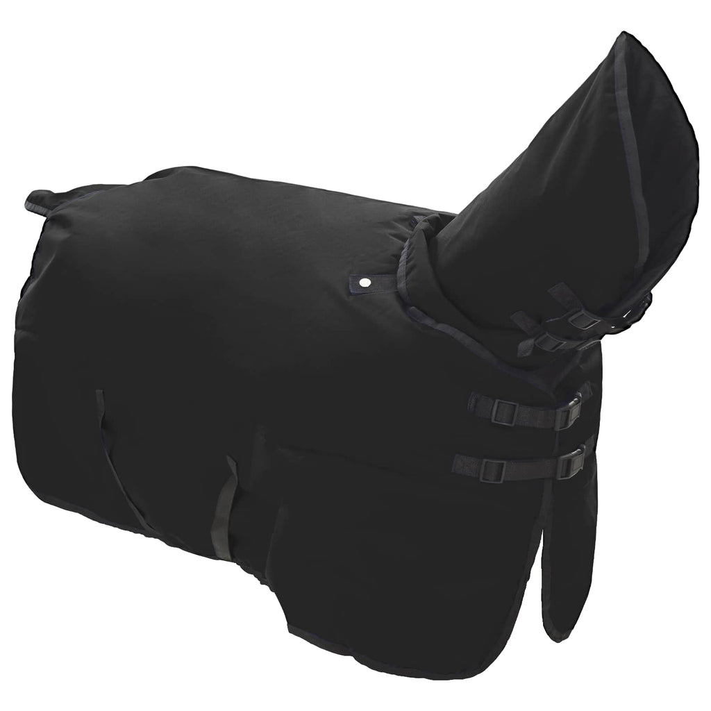 Vidaxl paardendeken donkergroen en zwart 125 cm polyester