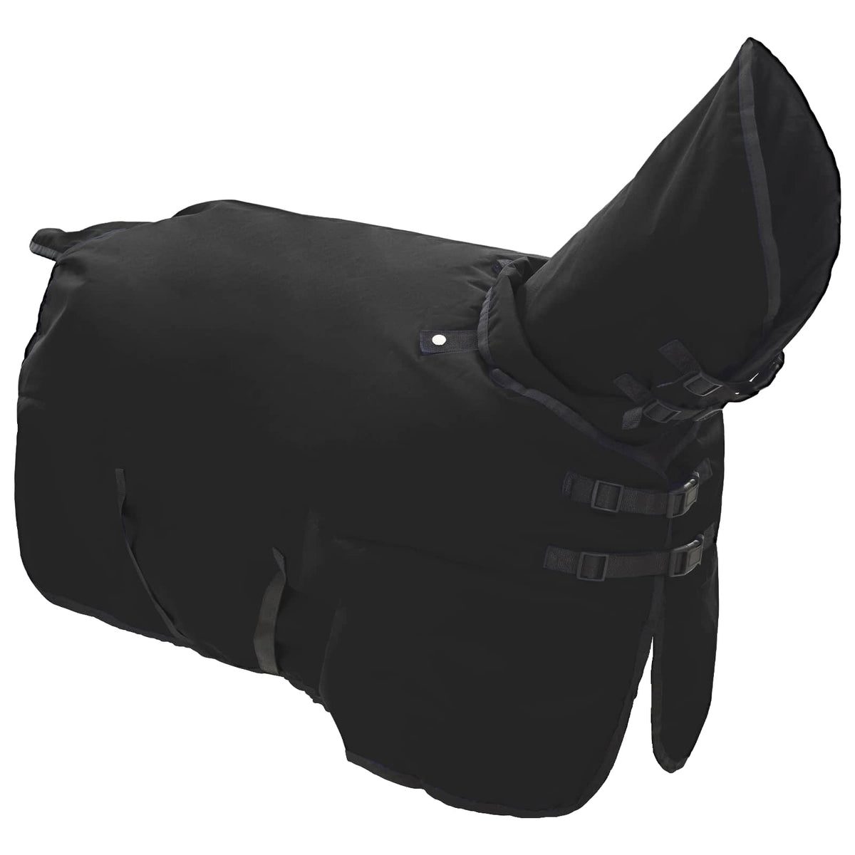 Vidaxl paardendeken volledig zwart 155 cm polyester