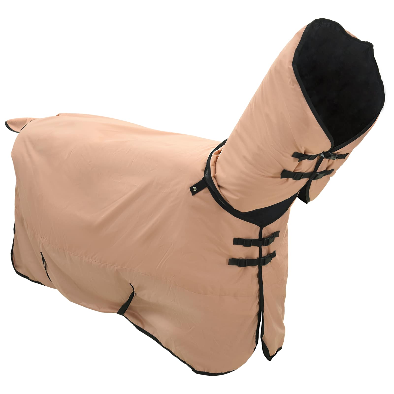 Vidaxl paardendeken cappuccino 125 cm polyester