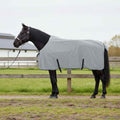 Vidaxl paardendeken lichtgrijs en roze 165 cm polyester fleece