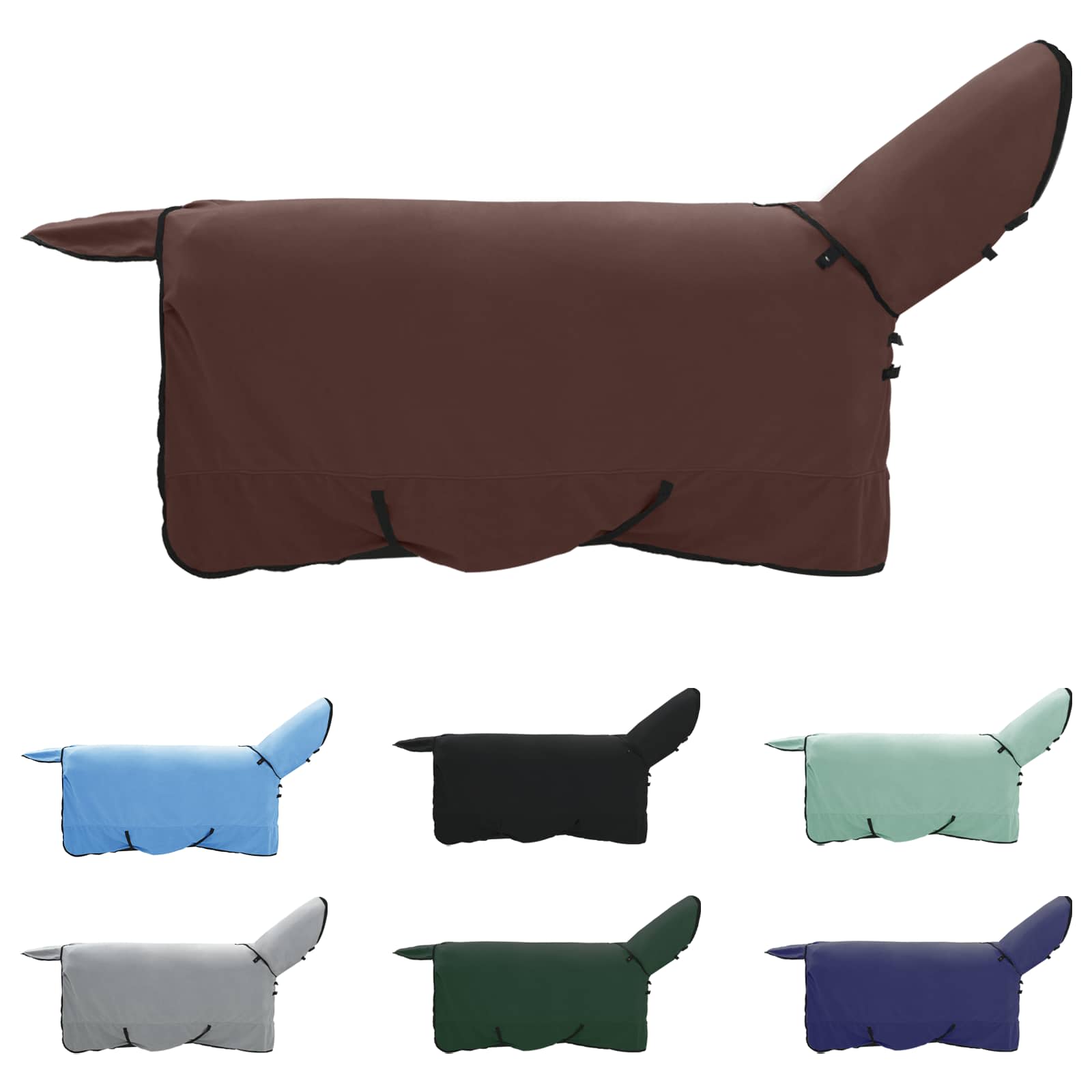 Vidaxl paardendeken volledig donkerbruin polyester