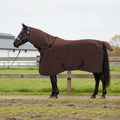Vidaxl paardendeken volledig donkerbruin 155 cm polyester fleece