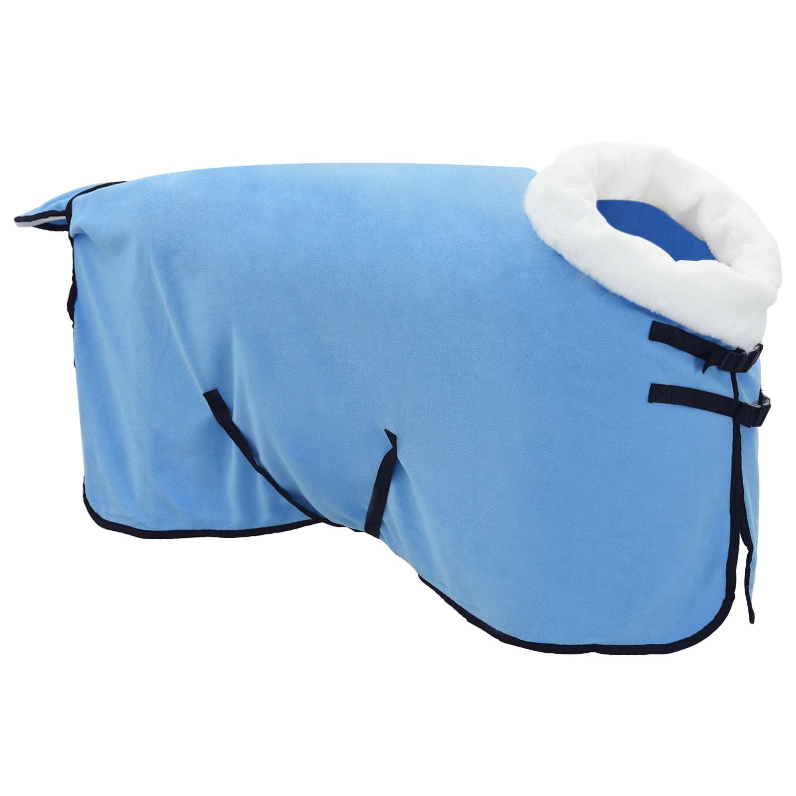 Vidaxl paardendeken volledige aqua 85 cm polar fleece