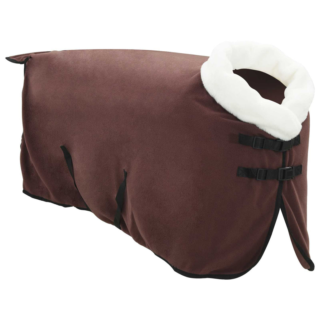 Vidaxl paardendeken volledig donkerbruin 115 cm polar fleece