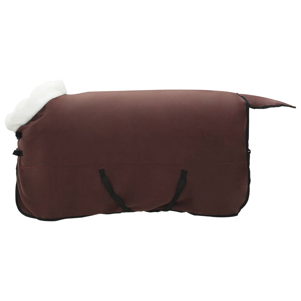 Vidaxl paardendeken donkerbruin 135 cm polar fleece