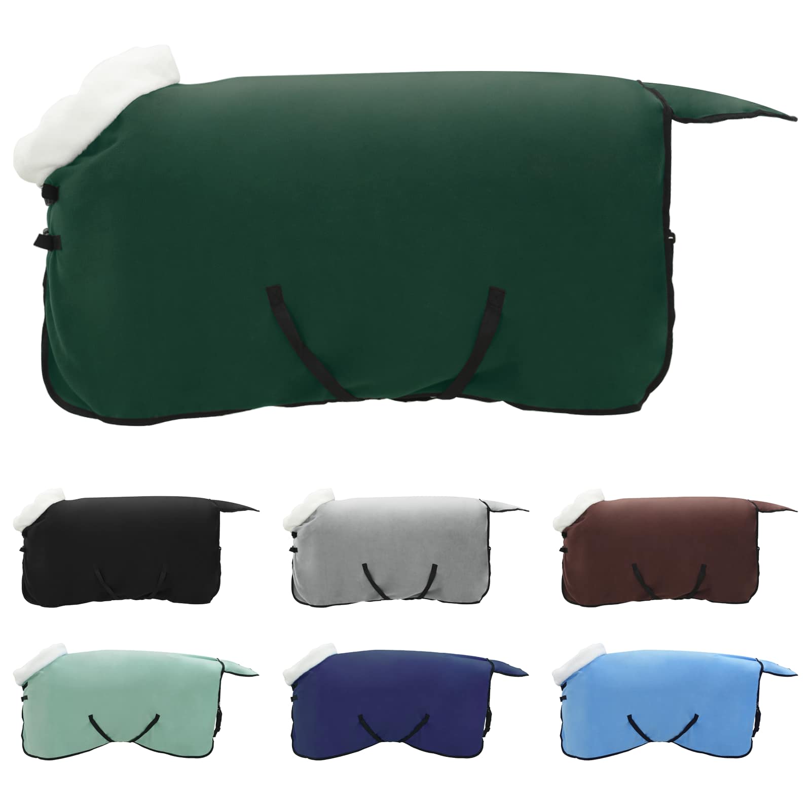 Vidaxl paardendeken volledig donkergroen 75 cm polar fleece