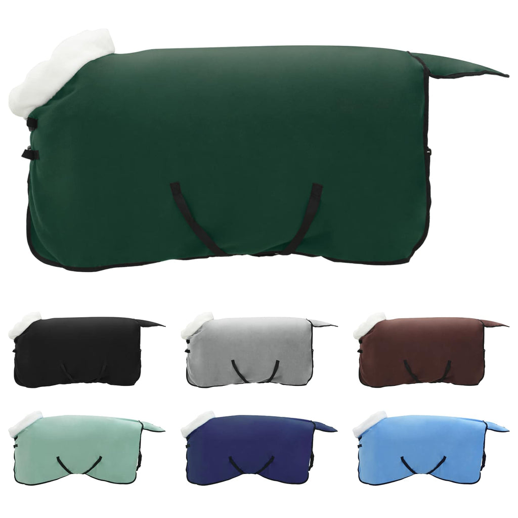 Vidaxl paardendeken volledig donkergroen 85 cm polar fleece