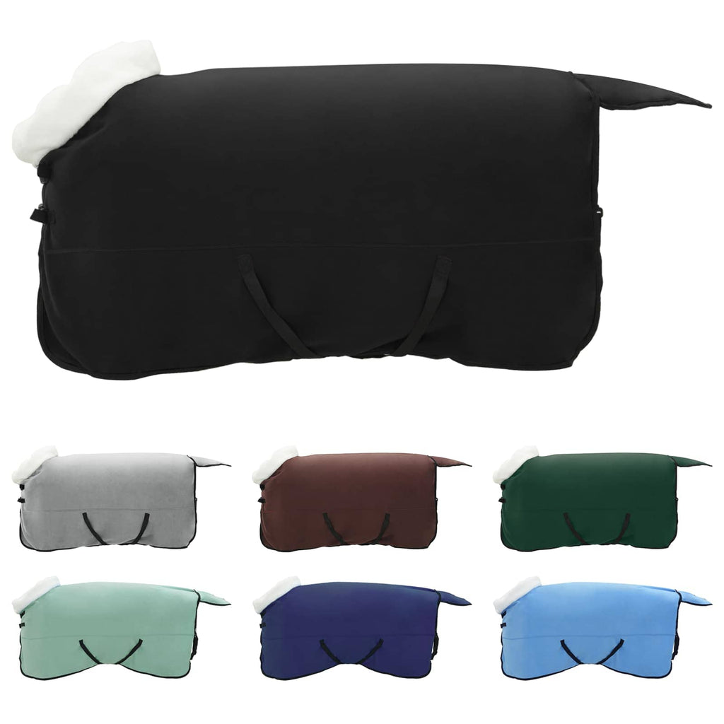 Vidaxl paardendeken zwart 165 cm polar fleece