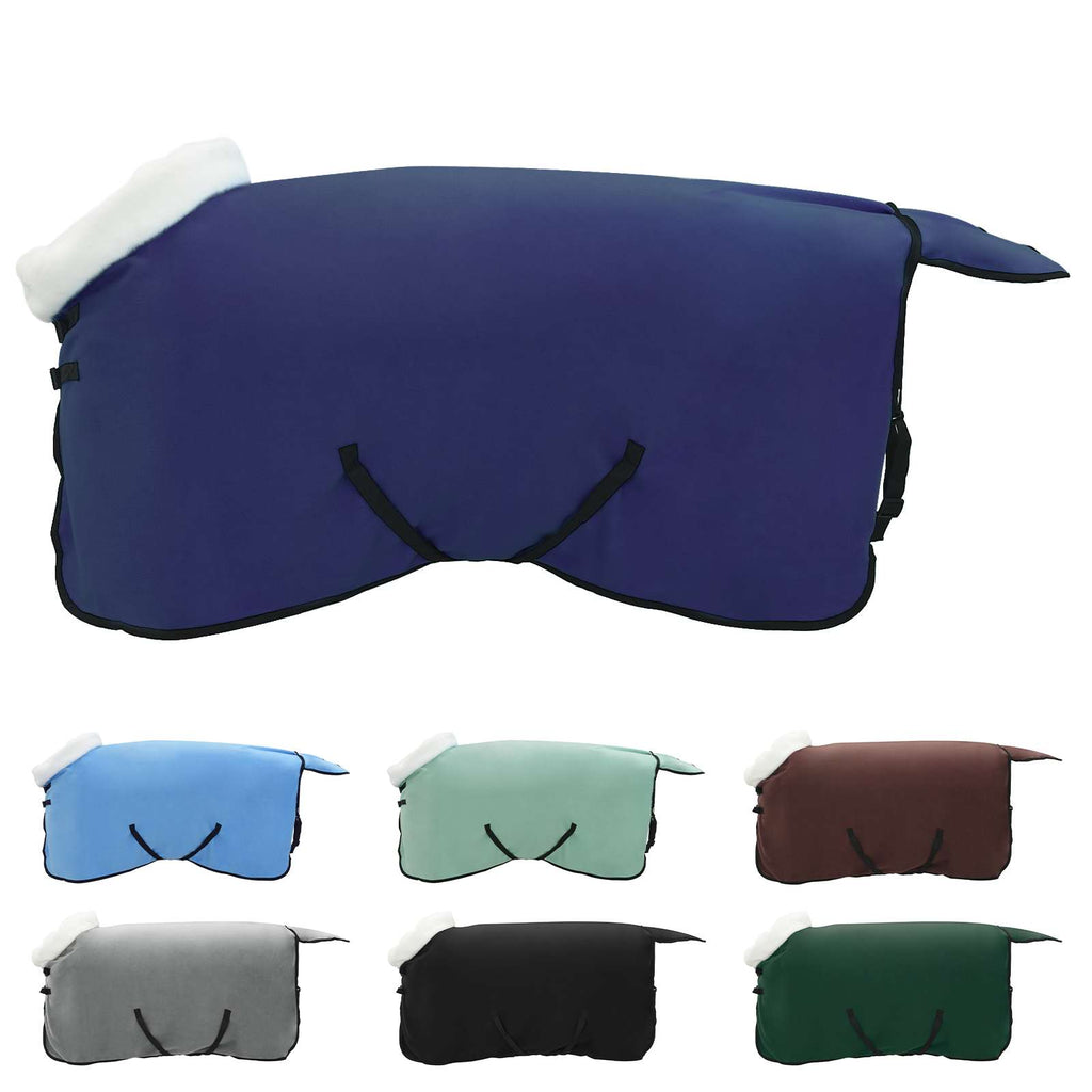 Vidaxl paardendeken marineblauw 95 cm polar fleece