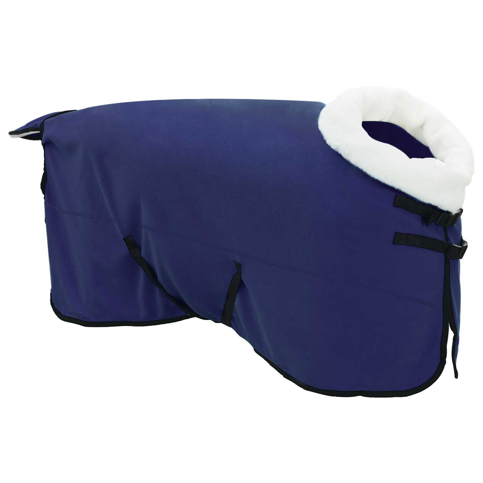 Vidaxl paardendeken marineblauw 125 cm polar fleece