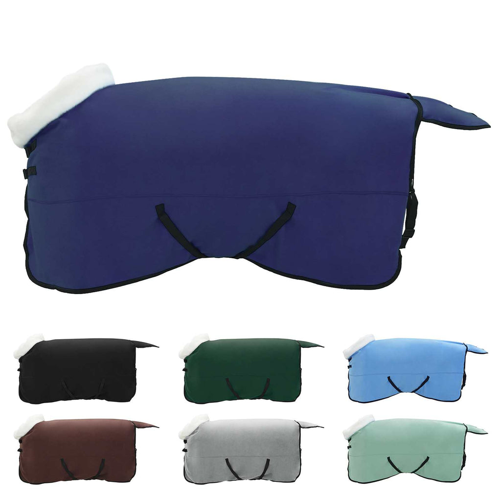 Vidaxl paardendeken marineblauw 125 cm polar fleece
