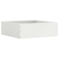 Vidaxl tuinrand wit 40 x 40 x 13 cm staal