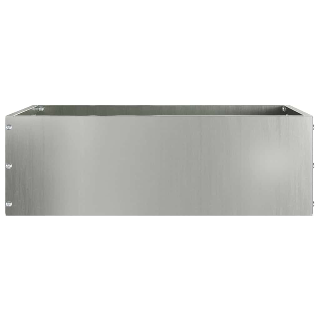 Vidaxl gazonrand 40 x 40 x 13 cm gegalvaniseerd staal zilver