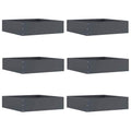 Vidaxl tuinrand 6 pcs antraciet 50 x 50 x 13 cm staal