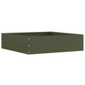 Vidaxl tuinrand olijfgroen 50 x 50 x 13 cm staal