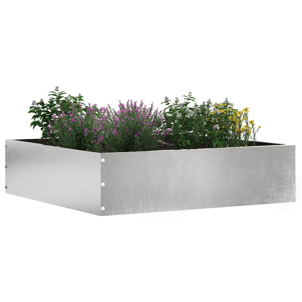 Vidaxl gazonrand 6 st 50 x 50 x 13 cm roestvrij staal zilver