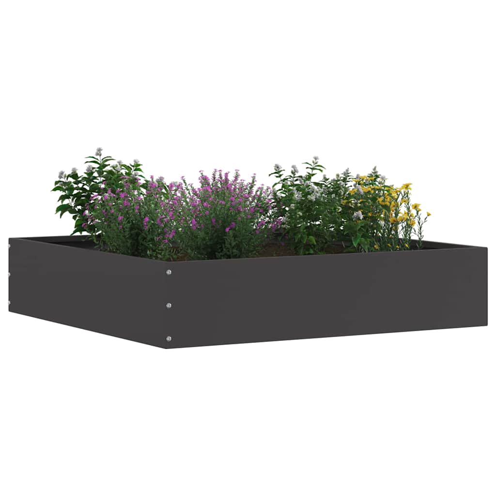 Vidaxl tuinrand zwart 60 x 60 x 13 cm staal