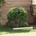 Vidaxl tuinrand zilver 60 x 60 x 13 cm roestvrij staal