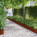 Vidaxl gazonranden 30 pcs roestig 103 x 0,05 x 22 cm cortenstaal
