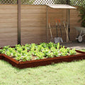 Vidaxl slakkenhekje 4 pcs roestig 50 x 3,5 x 25 cm cortenstaal