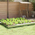 Vidaxl slakkenhekje 16 pcs zilver 100 x 3,5 x 25 cm