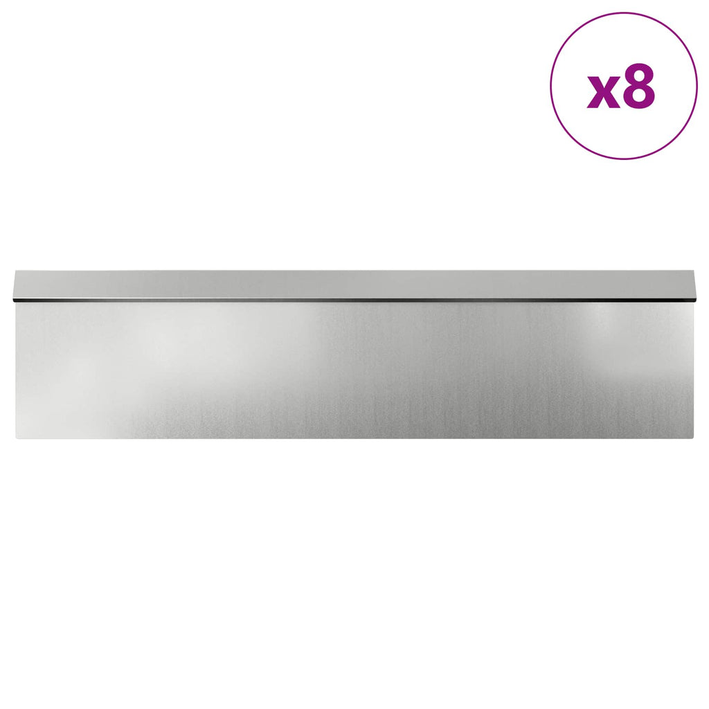 Vidaxl slakkenhekken 12 pcs zilver gegalvaniseerd staal