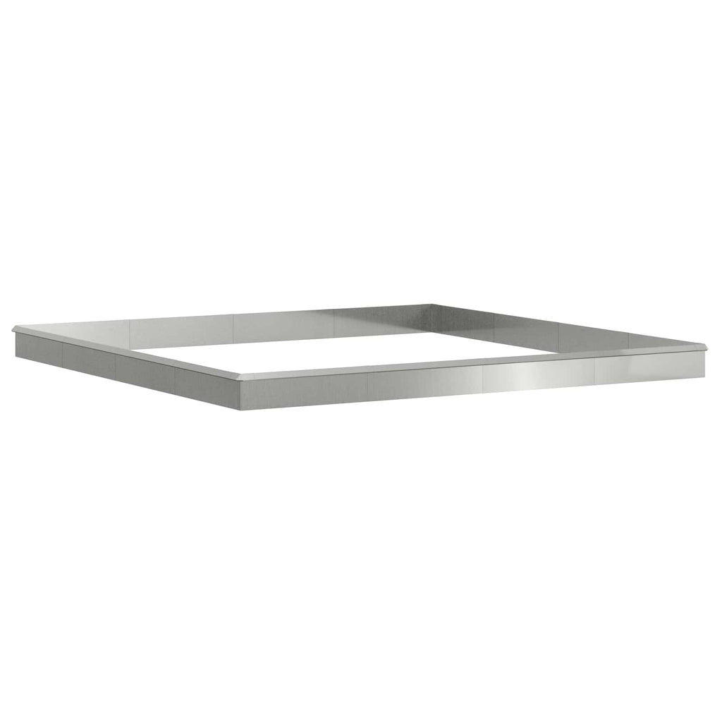 Vidaxl slakkenhekken 20 pcs zilver gegalvaniseerd staal