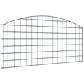 Vidaxl vijverhekken set 5 pcs groen 100 x 50 cm staal