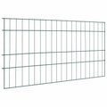 Vidaxl vijverhekken set 5 pcs groen 100 x 50 cm staal
