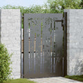 Vidaxl tuinpoort met slot zwart 110 x 130 cm gepoedercoat staal