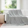 Vidaxl gooi deken grijs 240 x 270 cm fleece