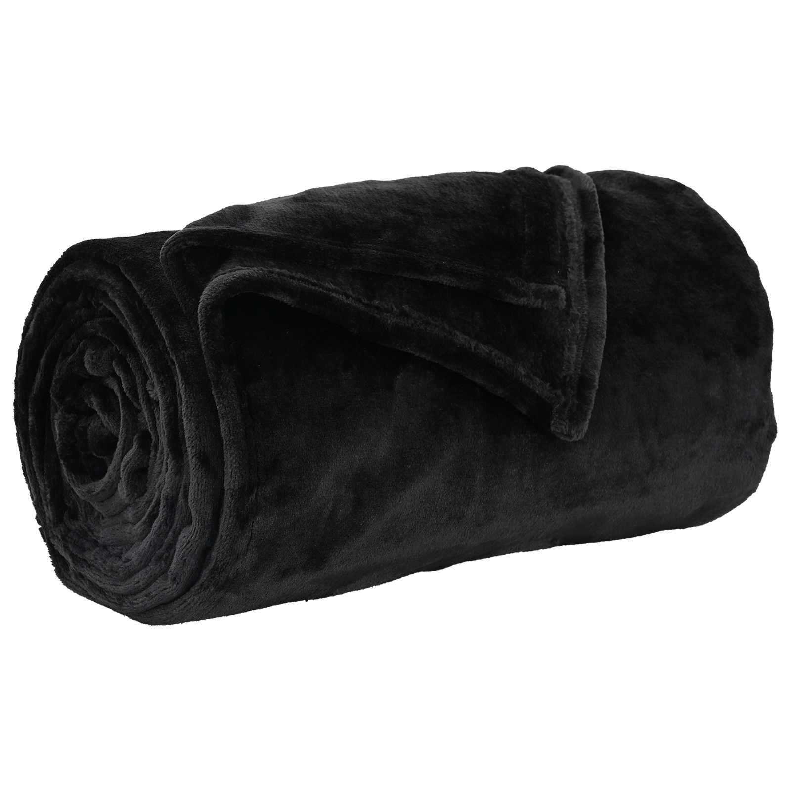 Vidaxl gooi deken zwart 240 x 270 cm fleece