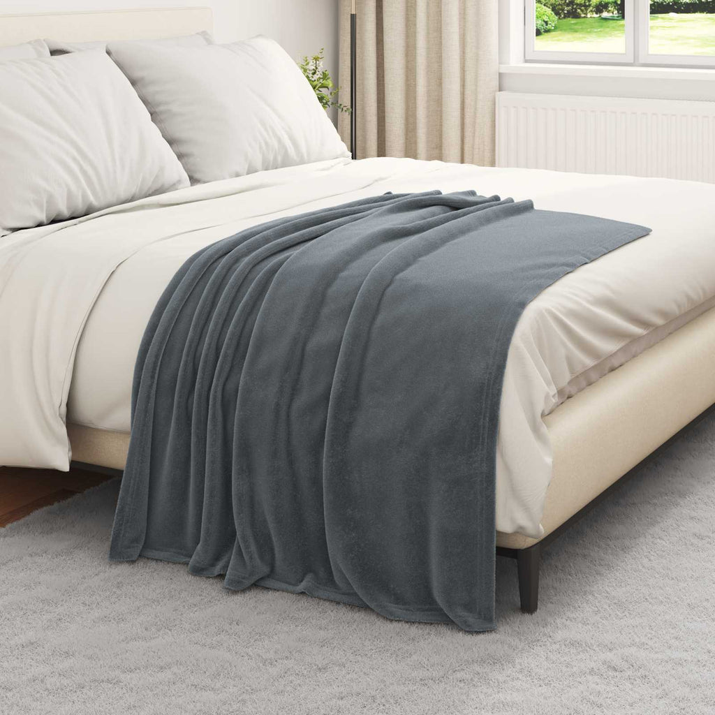 Vidaxl kleden 6 pcs donkergrijs 130 x 150 cm fleece