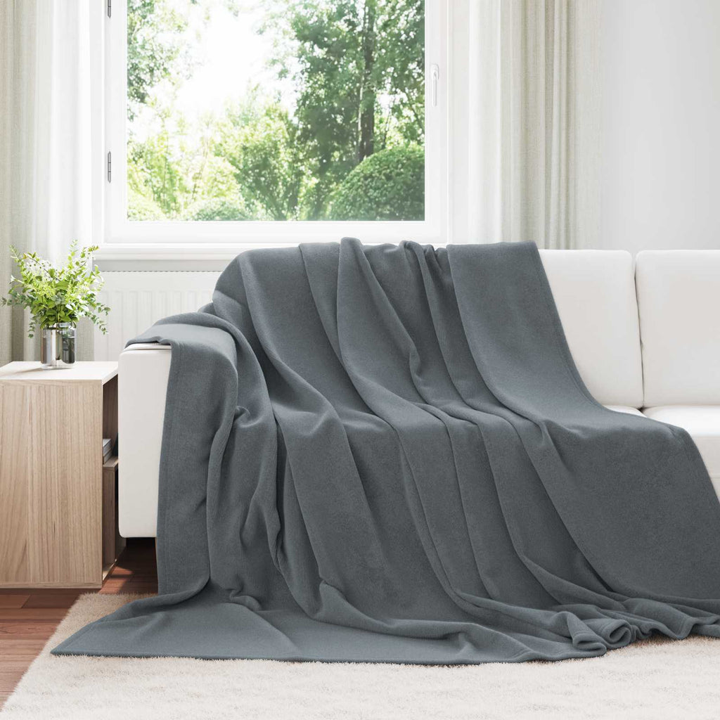 Vidaxl kleden 6 st donkergrijs 220 x 240 cm 8.24 kg fleece