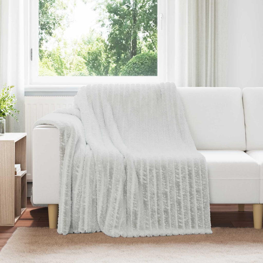 Vidaxl gooi deken grijs 200 x 150 cm fleece