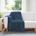 Vidaxl plaid marineblauw 150 x 130 cm 0.45 kg fleece