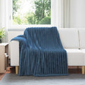 Vidaxl plaid marineblauw 200 x 150 cm 0.8 kg fleece