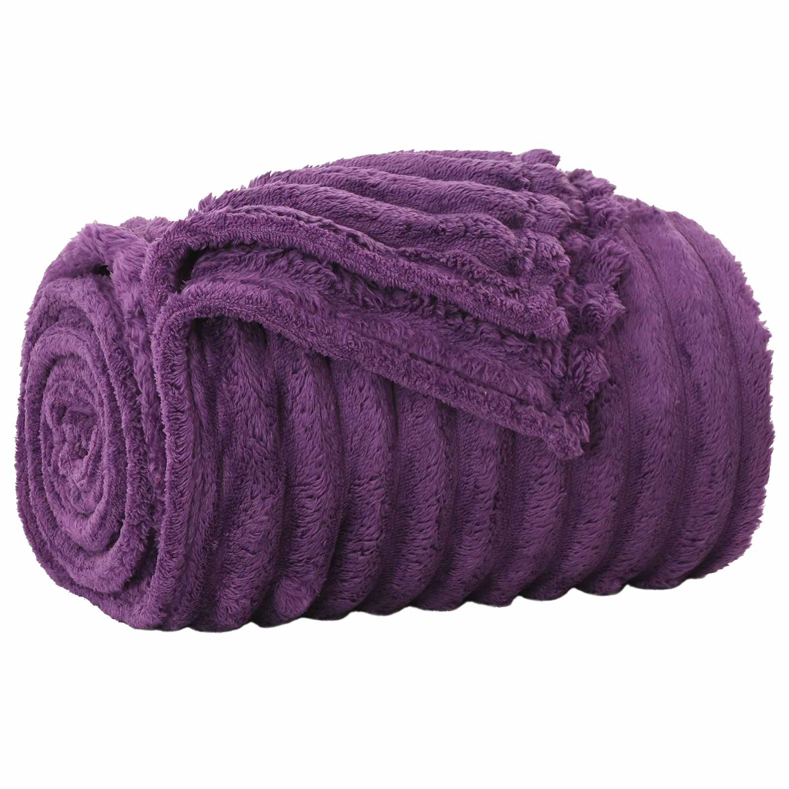Vidaxl gooi deken paars 200 x 150 cm fleece